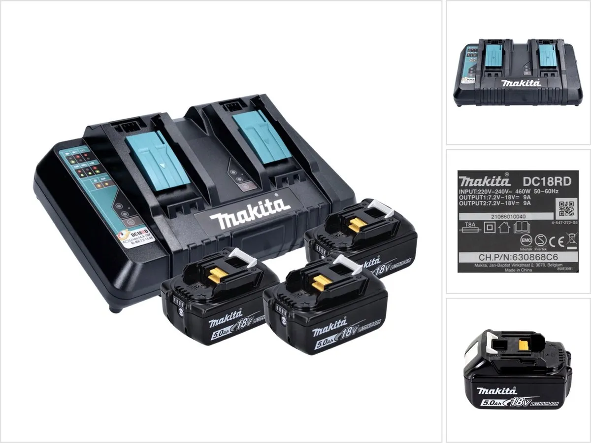 Makita 18V 5Ah Accu Set