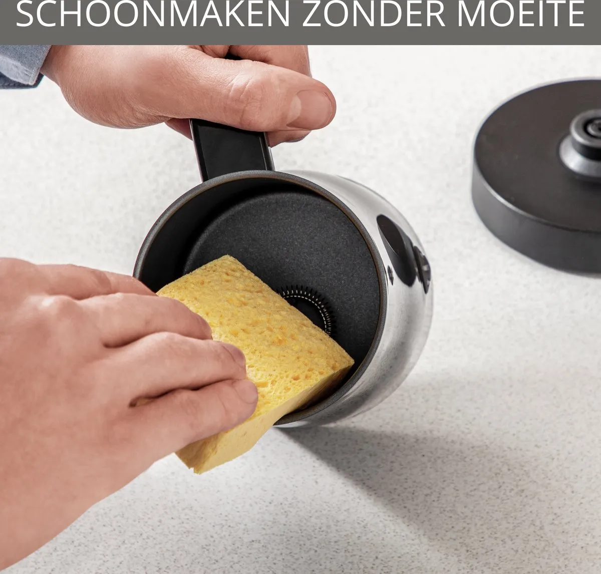 Krups XL1008 Melkopschuimer 300ml - 450W - Zwart - afbeelding 6 van 6