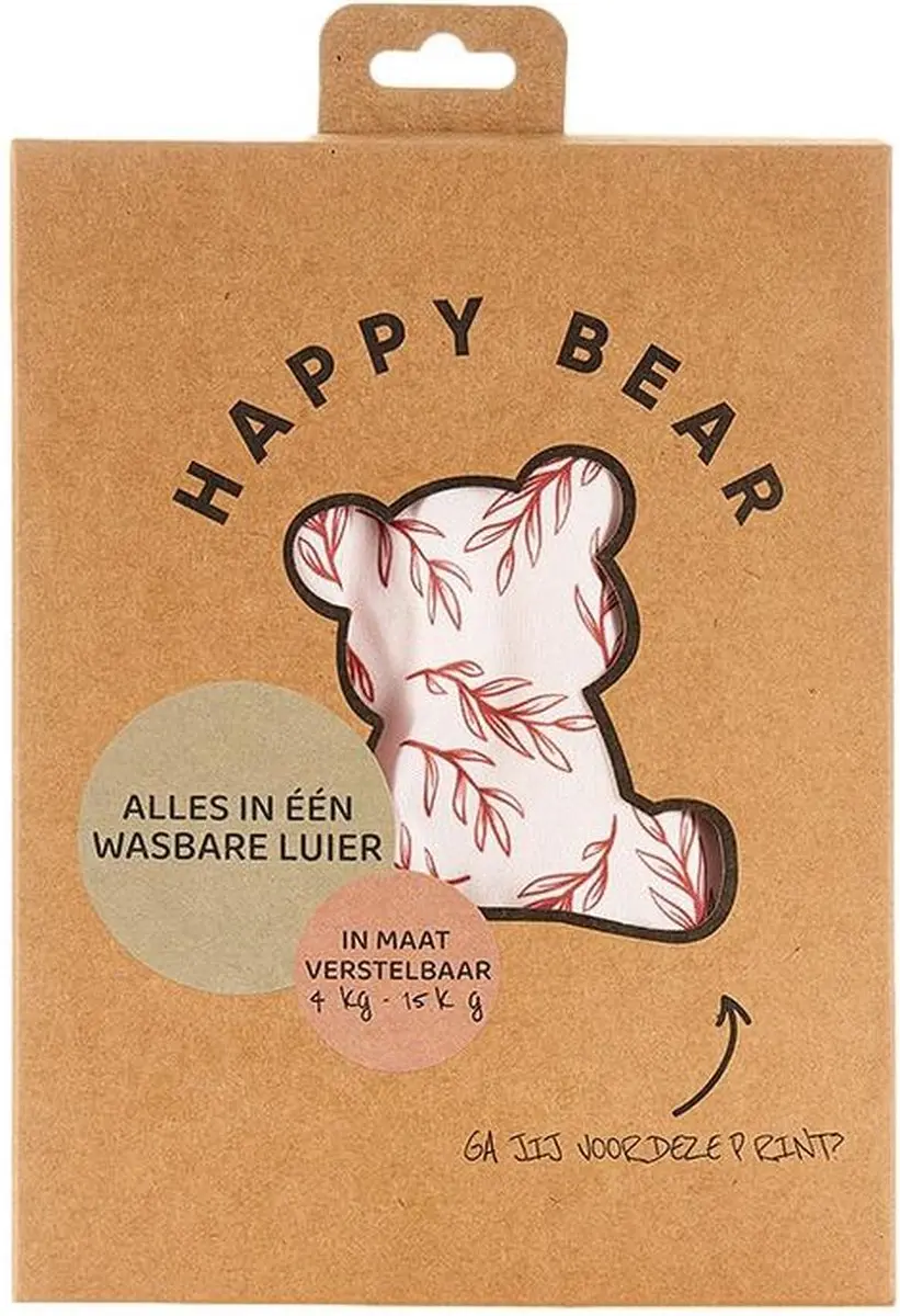 HappyBear All In One Wasbare Luier Twiggy - One Size