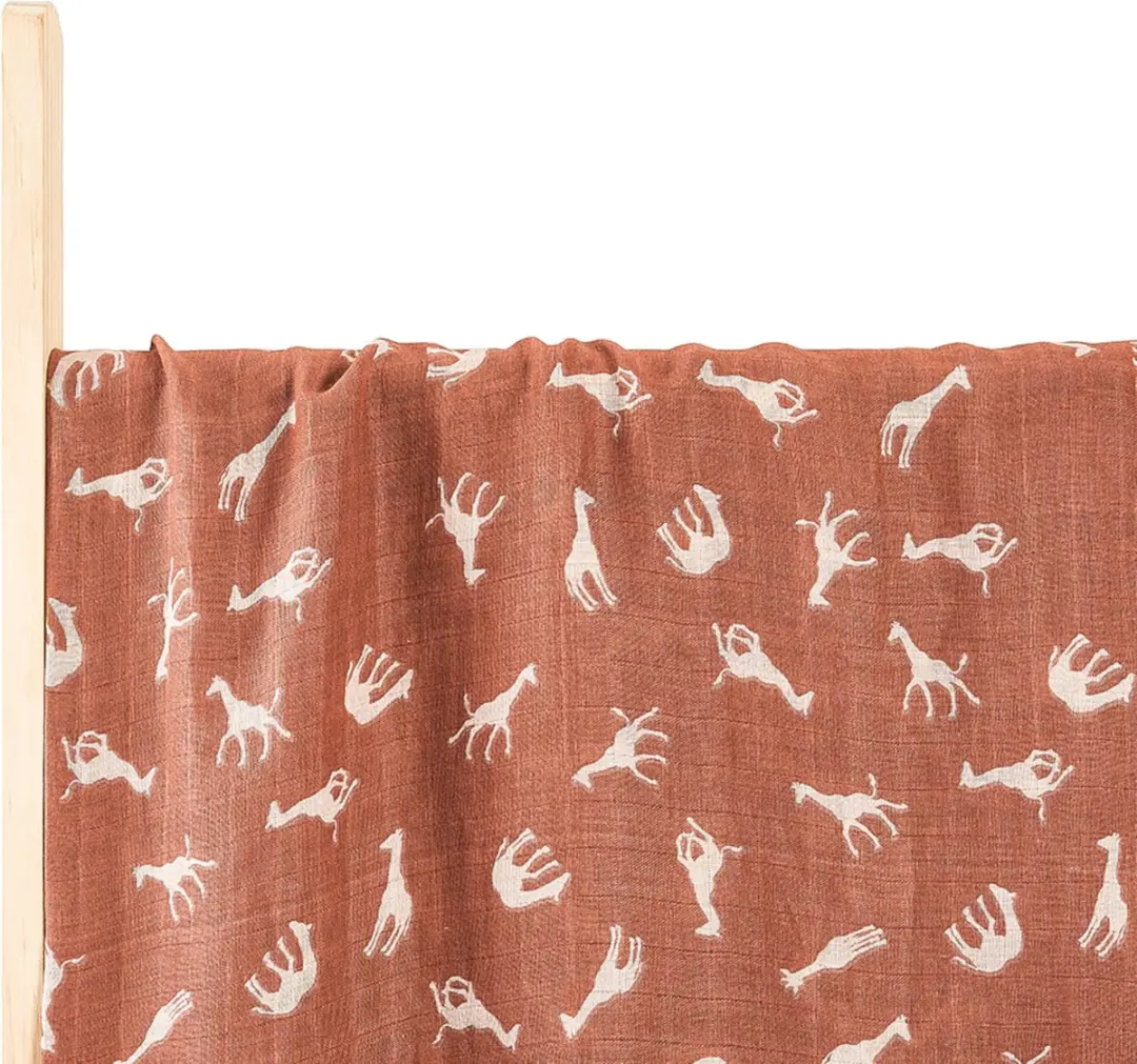 HappyBear Swaddle Hydrofiele Doek Savanna - Extra Groot 120cm