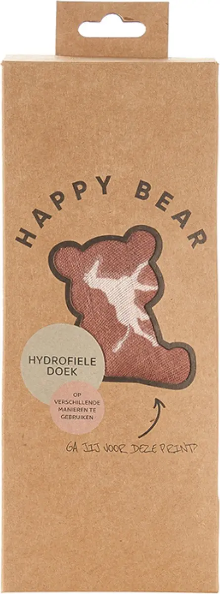 HappyBear Swaddle Hydrofiele Doek Savanna - Extra Groot 120cm