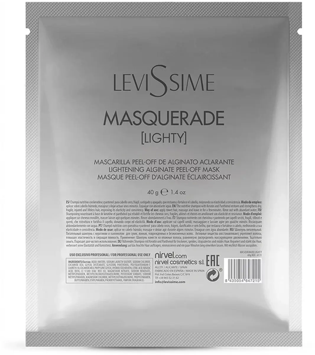 Casmara Masquerade Lighty Levissime Verhelderend Gezichtsmasker 40g
