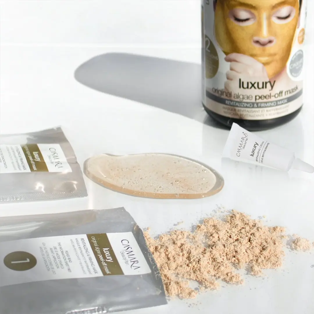 Casmara Luxury Algae Peel-Off Mask Goud - 2 Maskers + 4ml Ampul