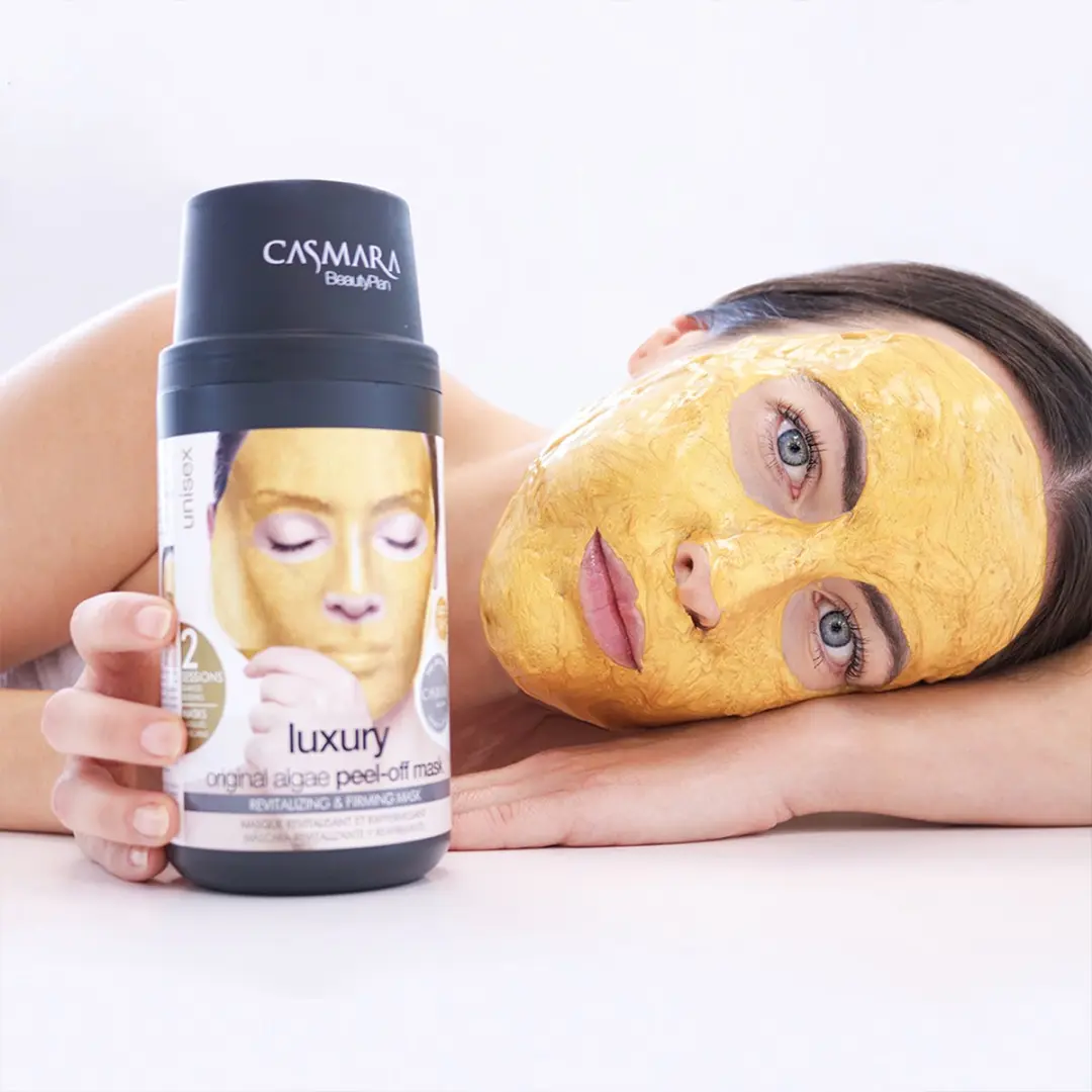 Casmara Luxury Algae Peel-Off Mask Goud - 2 Maskers + 4ml Ampul