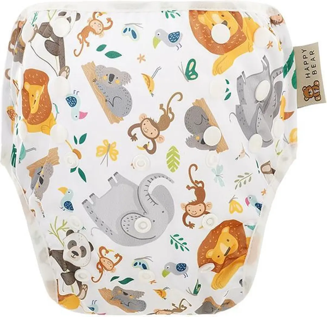 HappyBear Zwemluier Wilde Dieren 0-3 jaar