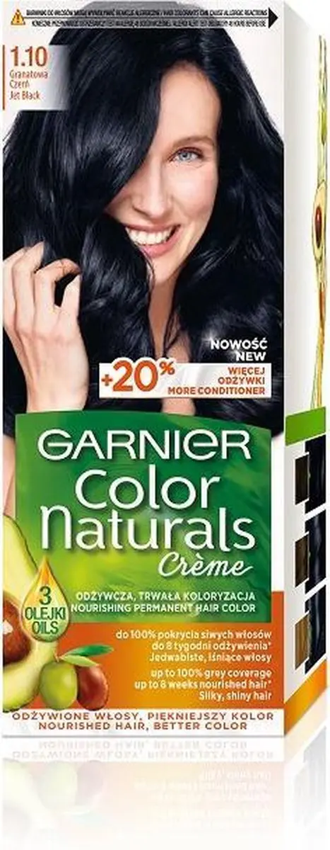 Garnier Color Naturals Haarverf 1.10 Granaatappel Zwart 112ml