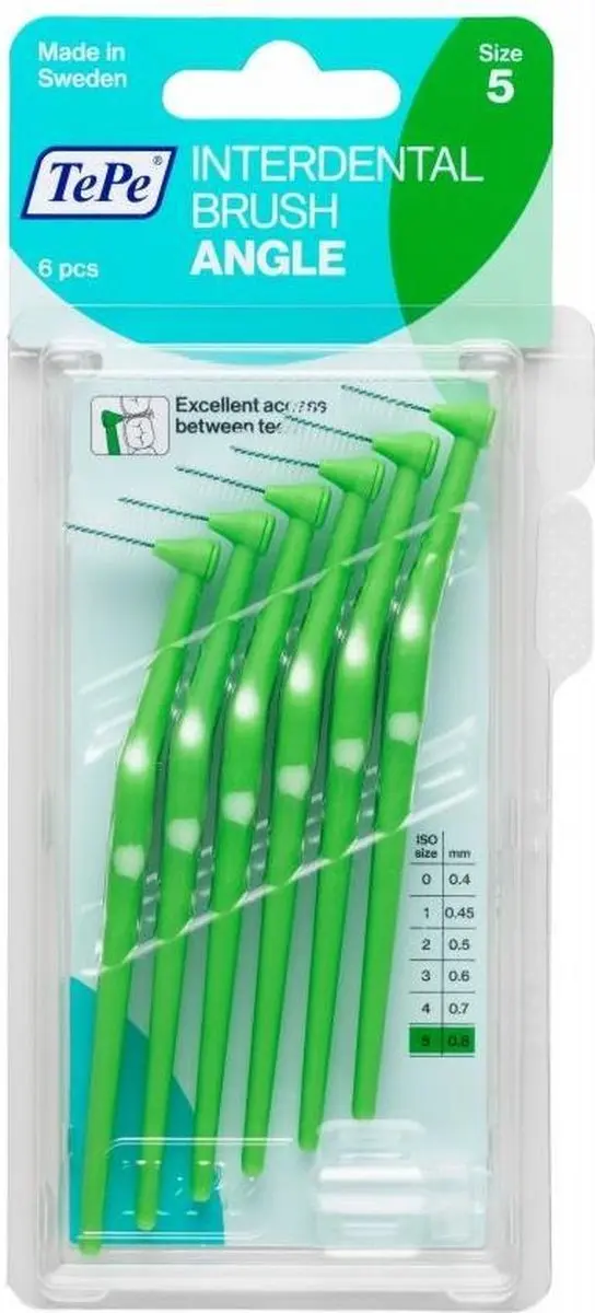 TePe Angle Interdentale Ragers 0,8mm Groen