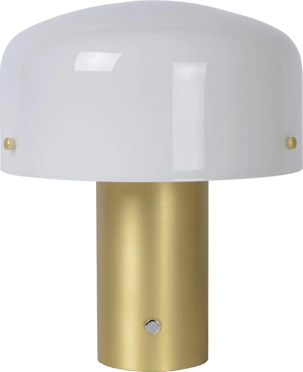 Lucide Timon Tafellamp Mat Goud - Ø27cm