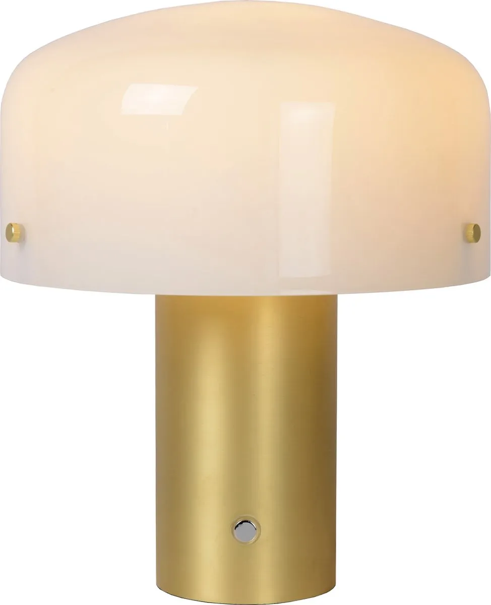Lucide Timon Tafellamp Mat Goud - Ø27cm