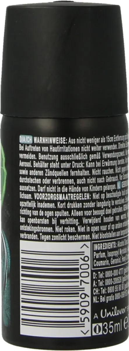 Axe Deo Bodyspray Aqua Bergamot 35ml
