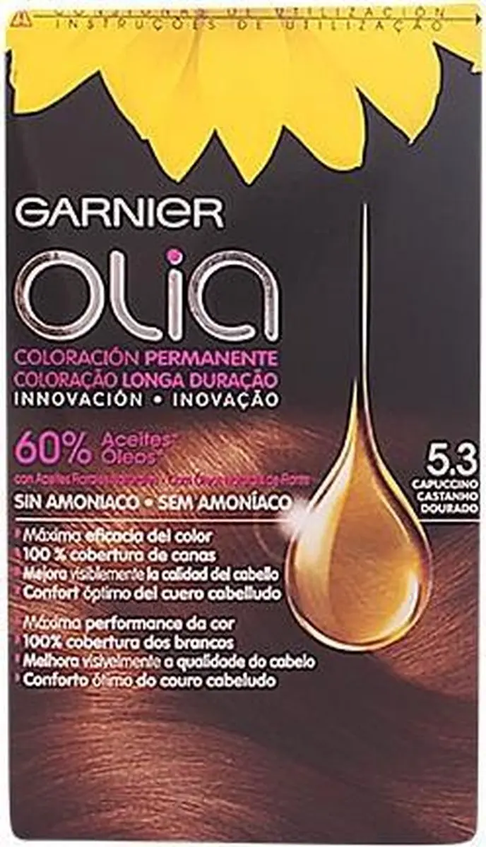 Garnier Olia Permanent Haarkleuring #5.3 Capuccino