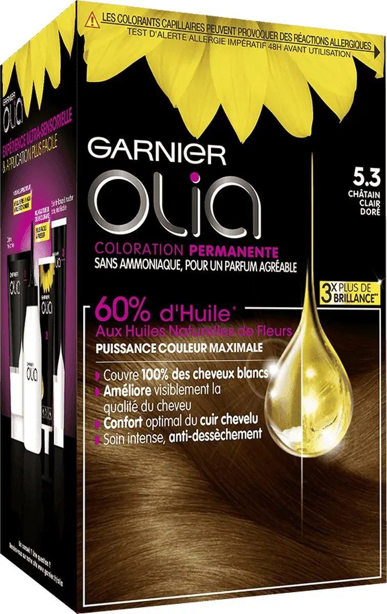 Garnier Olia Permanent Haarkleuring #5.3 Capuccino - 12ml
