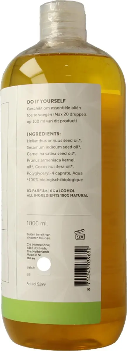 Chi Natural Life Neutraal Badolie 1000ml
