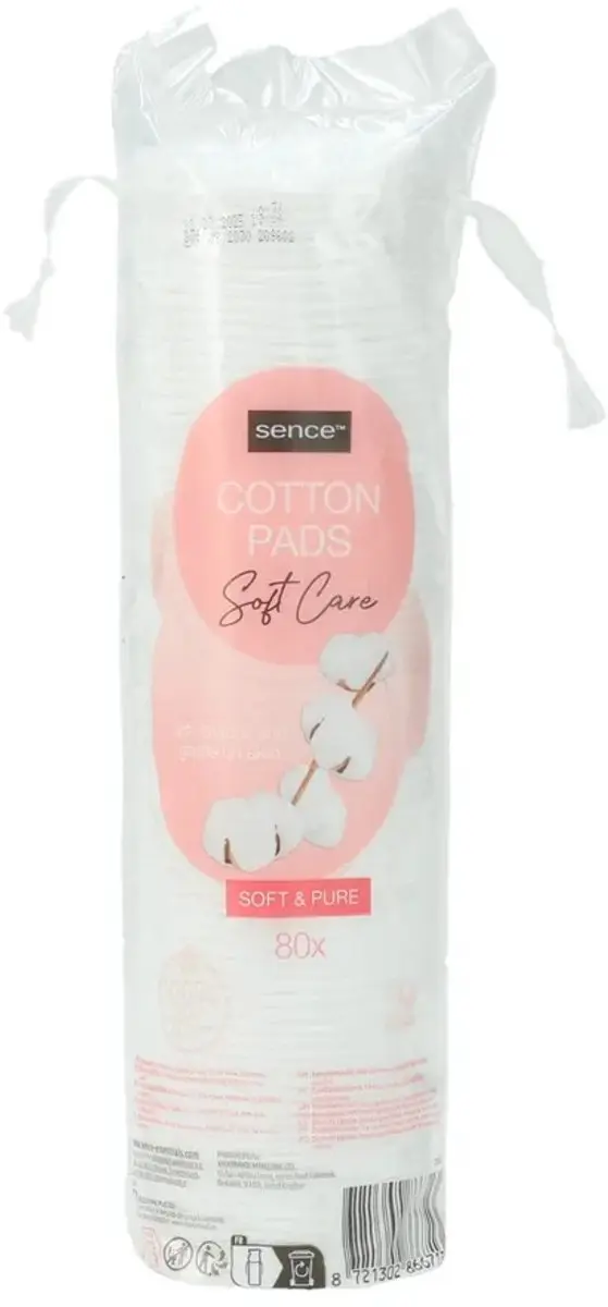 Sence Cotton Pads Soft Care 80ST