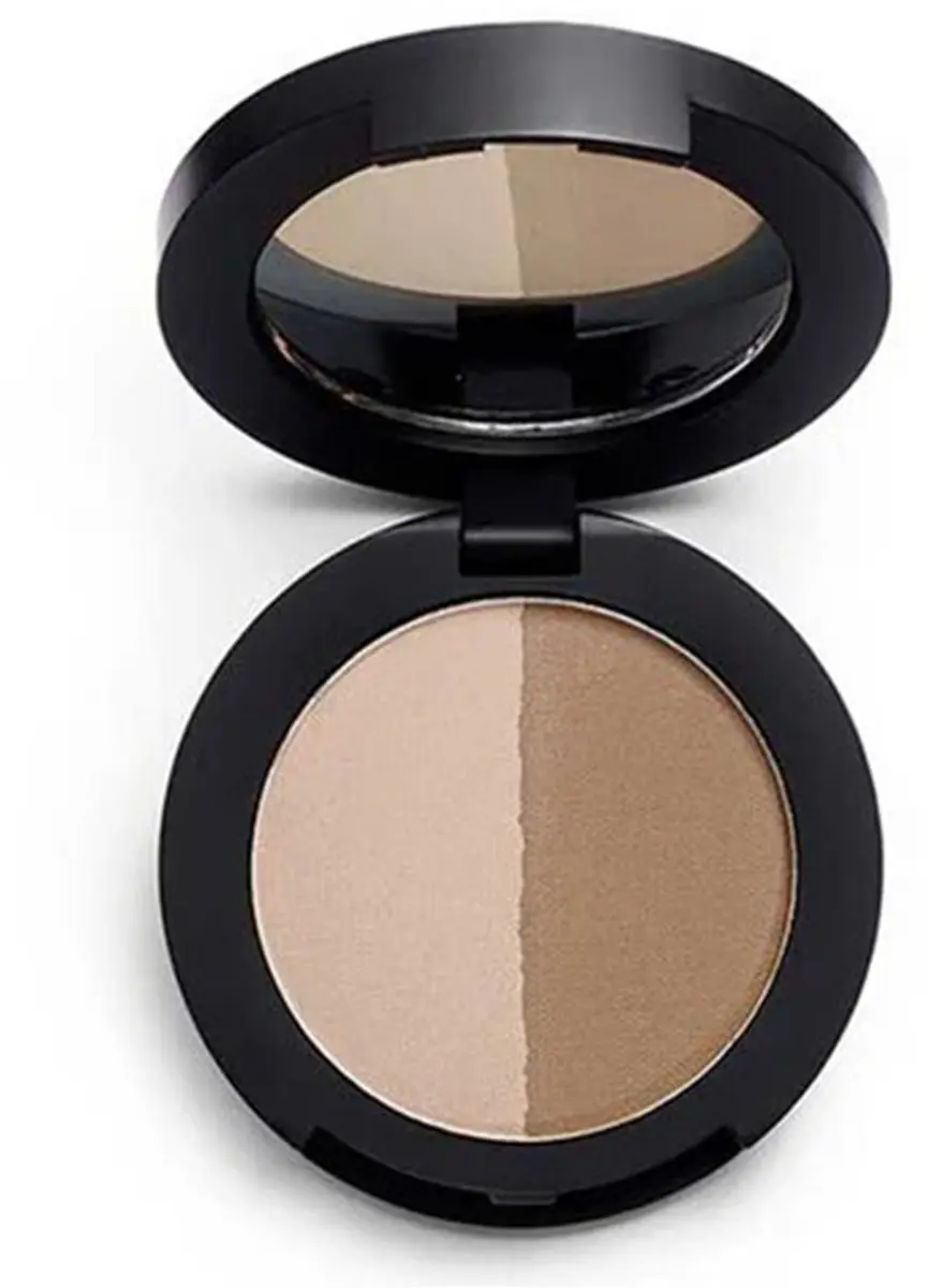 Makeup Revolution Duo Wenkbrauwpoeder Medium Brown Bi-Color - 3g