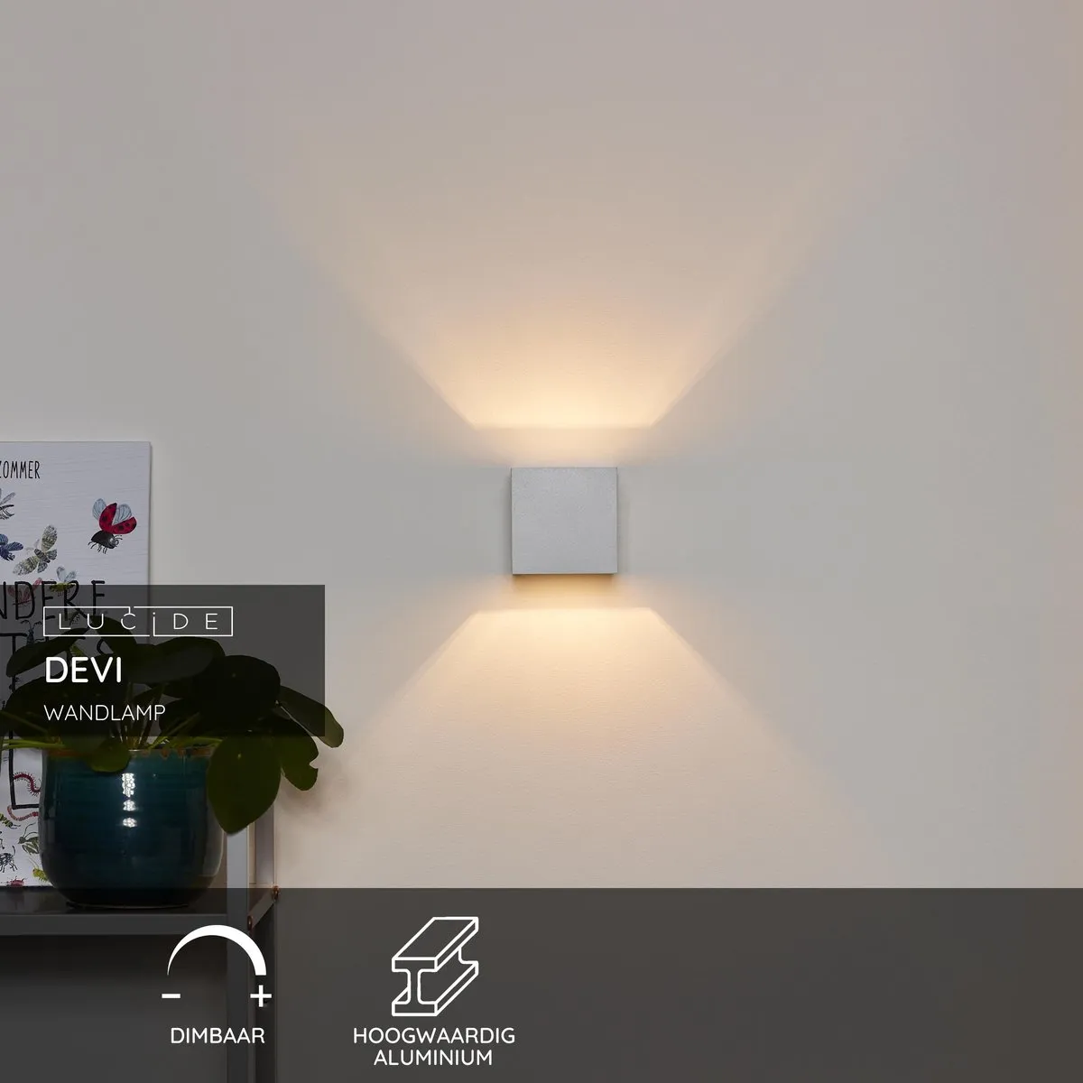 Lucide DEVI Wandlamp G9 - Wit