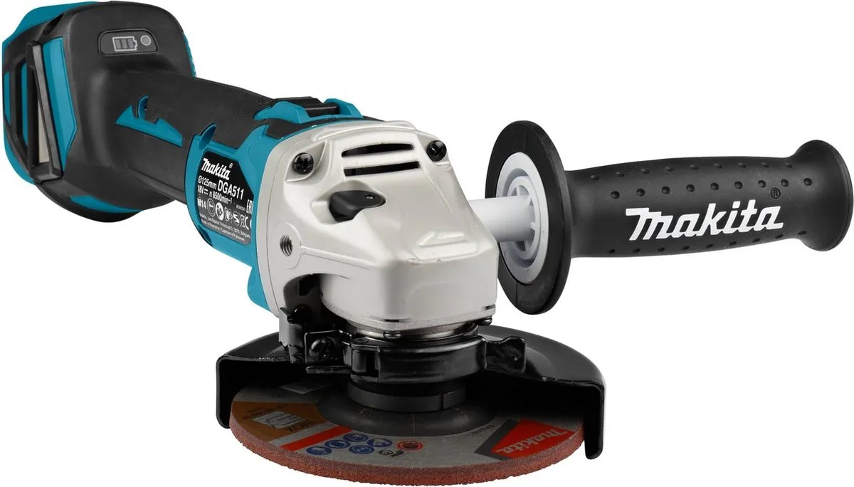 Makita DGA511ZJ Haakse Slijper 125mm - afbeelding 6 van 6