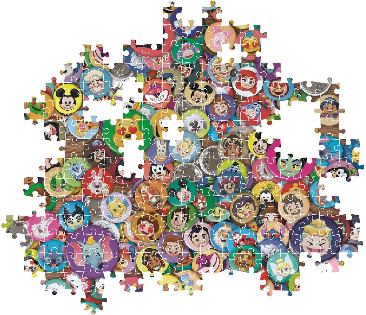 Clementoni Classic Characters Puzzel 1000 Stuks - Multicolor - afbeelding 6 van 6