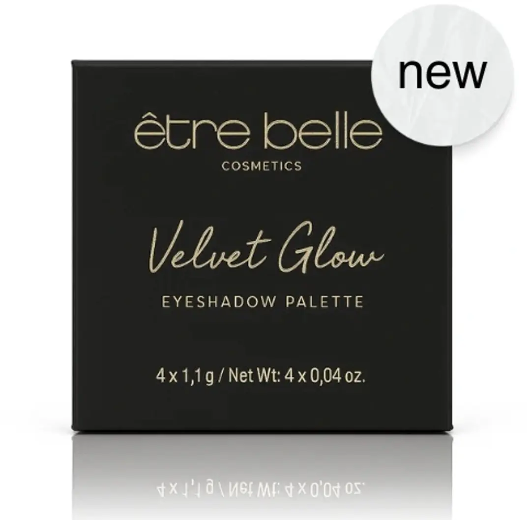 Être Belle Velvet Glow Oogschaduw Palet - Warm Grijs - 4 Kleuren