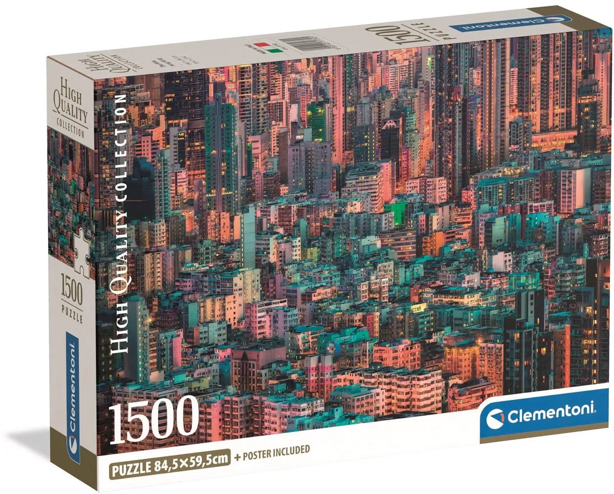 Clementoni The Hive Hong Kong Puzzel 1500 Stuks - Multikleur