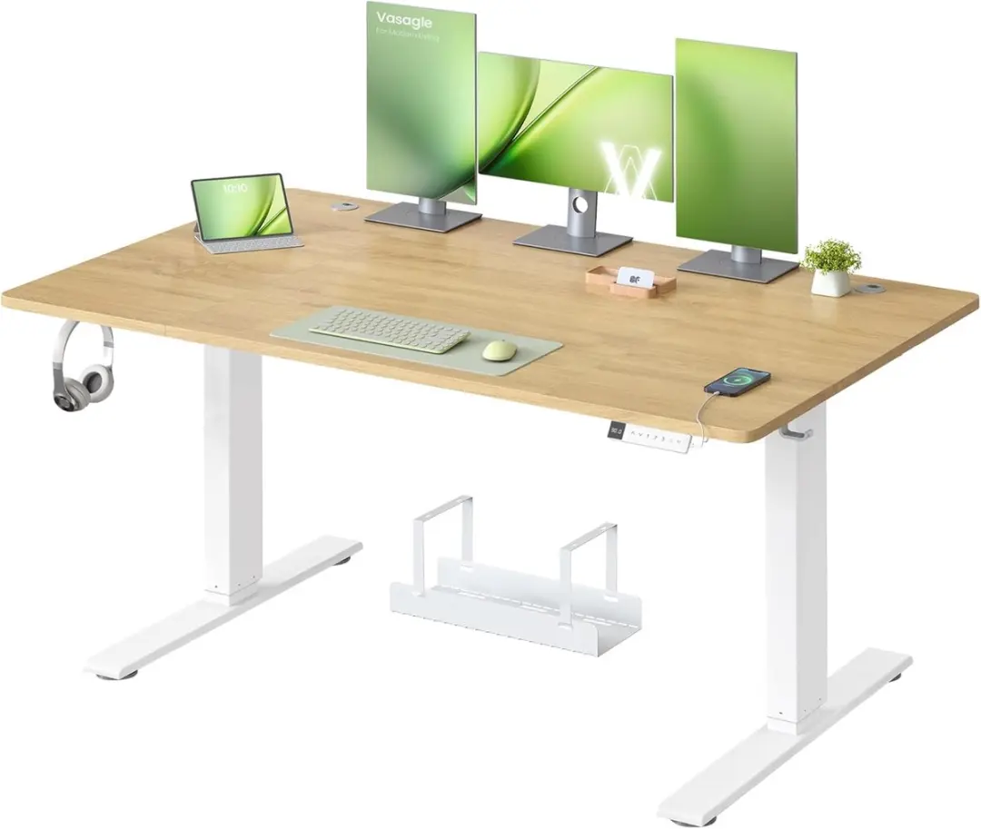 Songmics VASAGLE Elektrisch Bureau 140x80cm