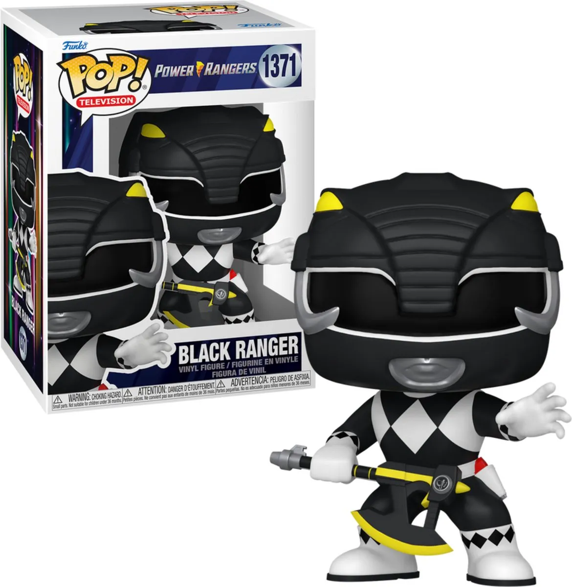 Funko Pop Power Rangers Black Ranger #1371 - Multi