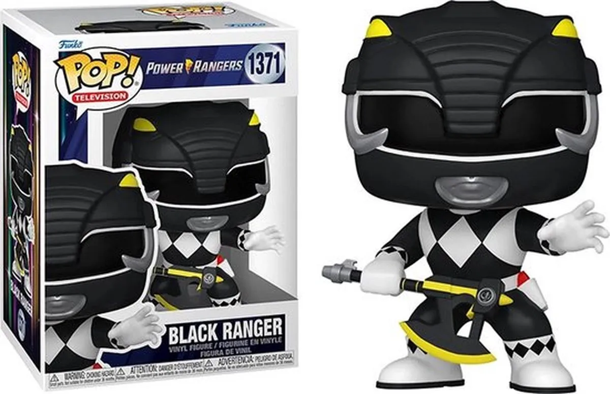 Funko Pop Power Rangers Black Ranger #1371 - Multi