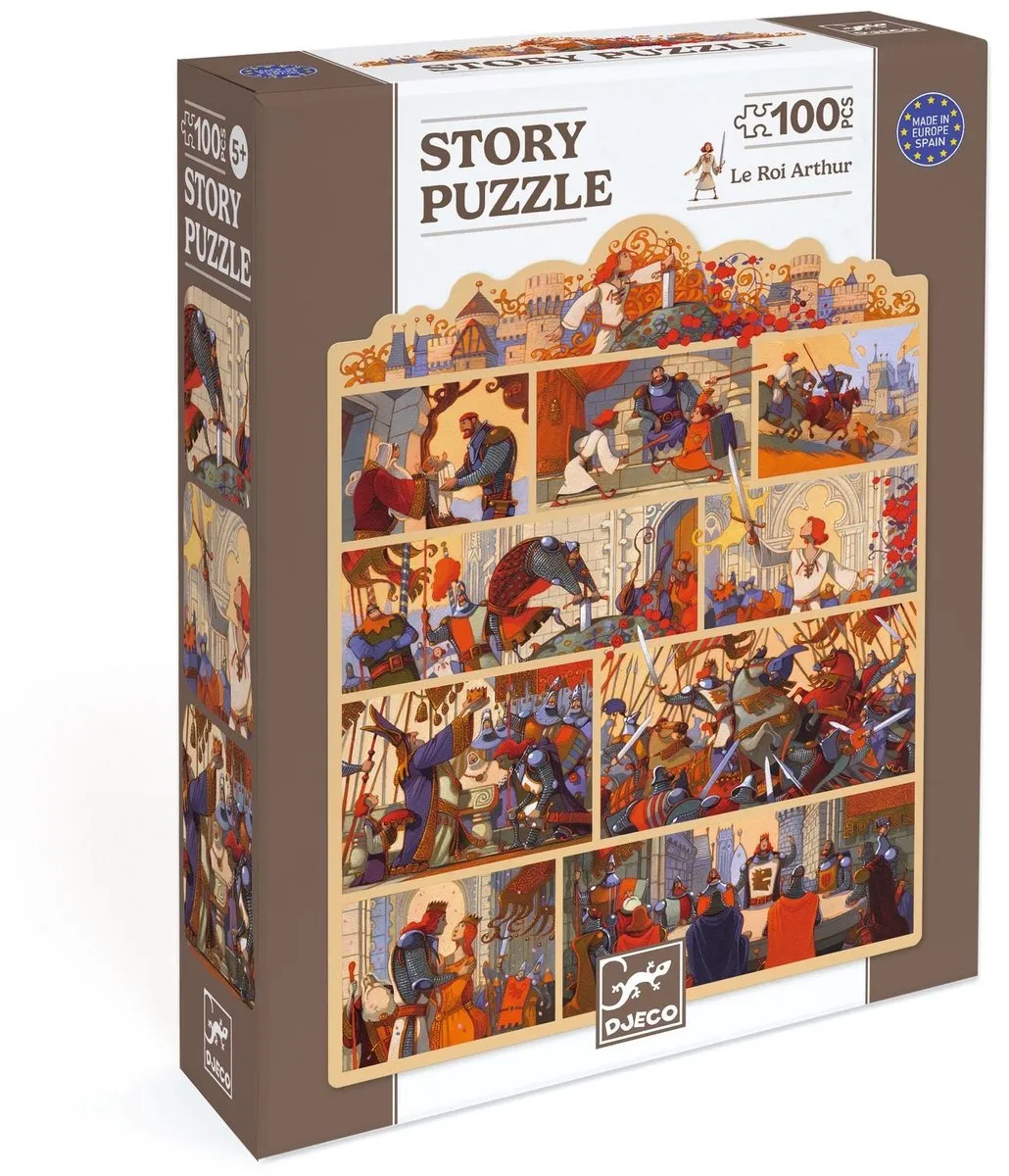 Djeco Puzzel Koning Arthur 100 Stuks