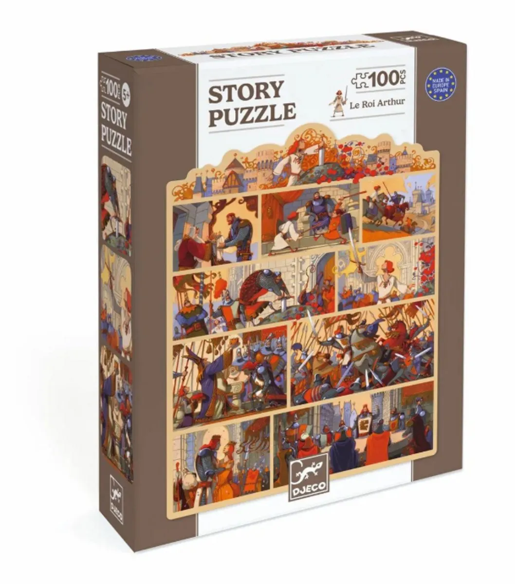 Djeco Puzzel Koning Arthur 100 Stuks - Multicolor