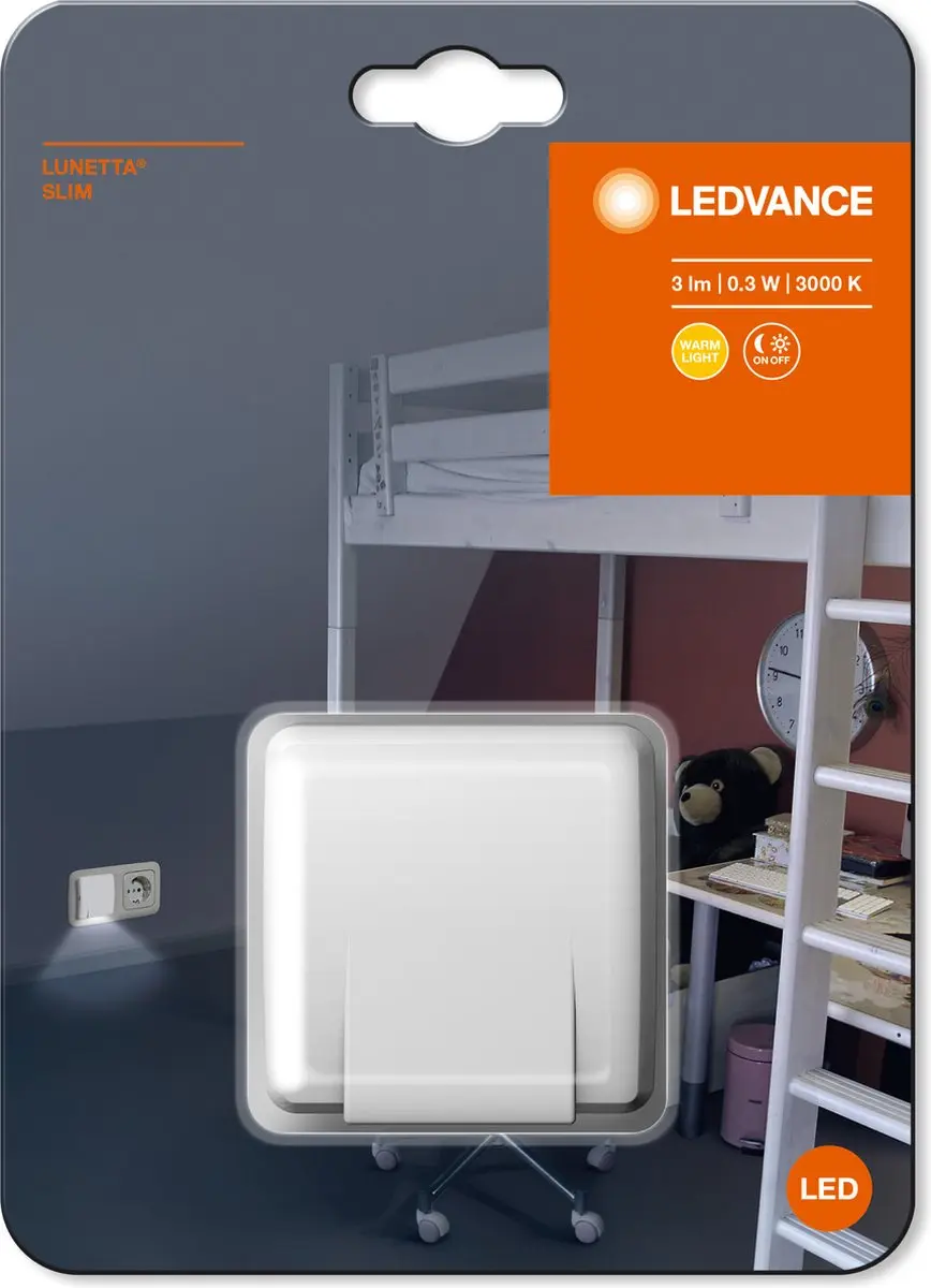 LEDVANCE Lunetta Slim Nachtlicht - Warm wit 3000K