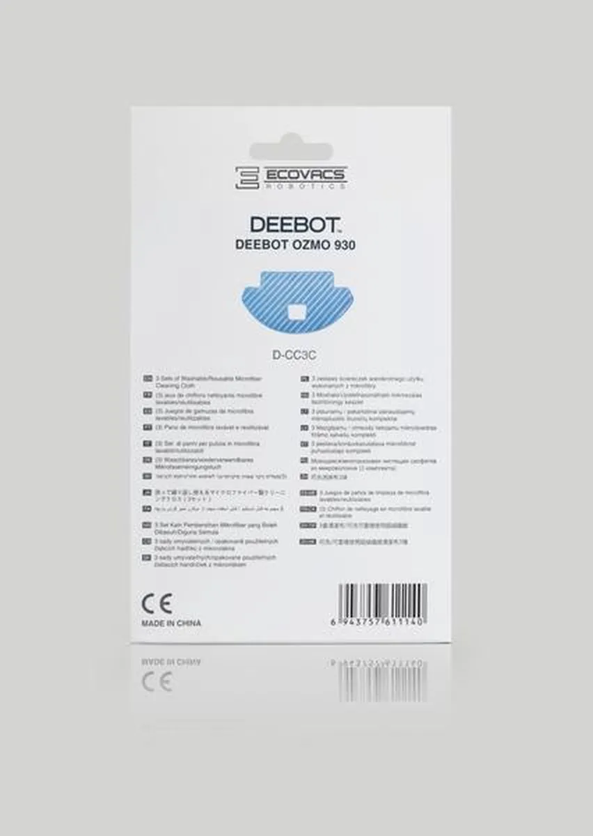 Ecovacs D-CC3C Filter - Blauw - 3 Stuks - afbeelding 3 van 3