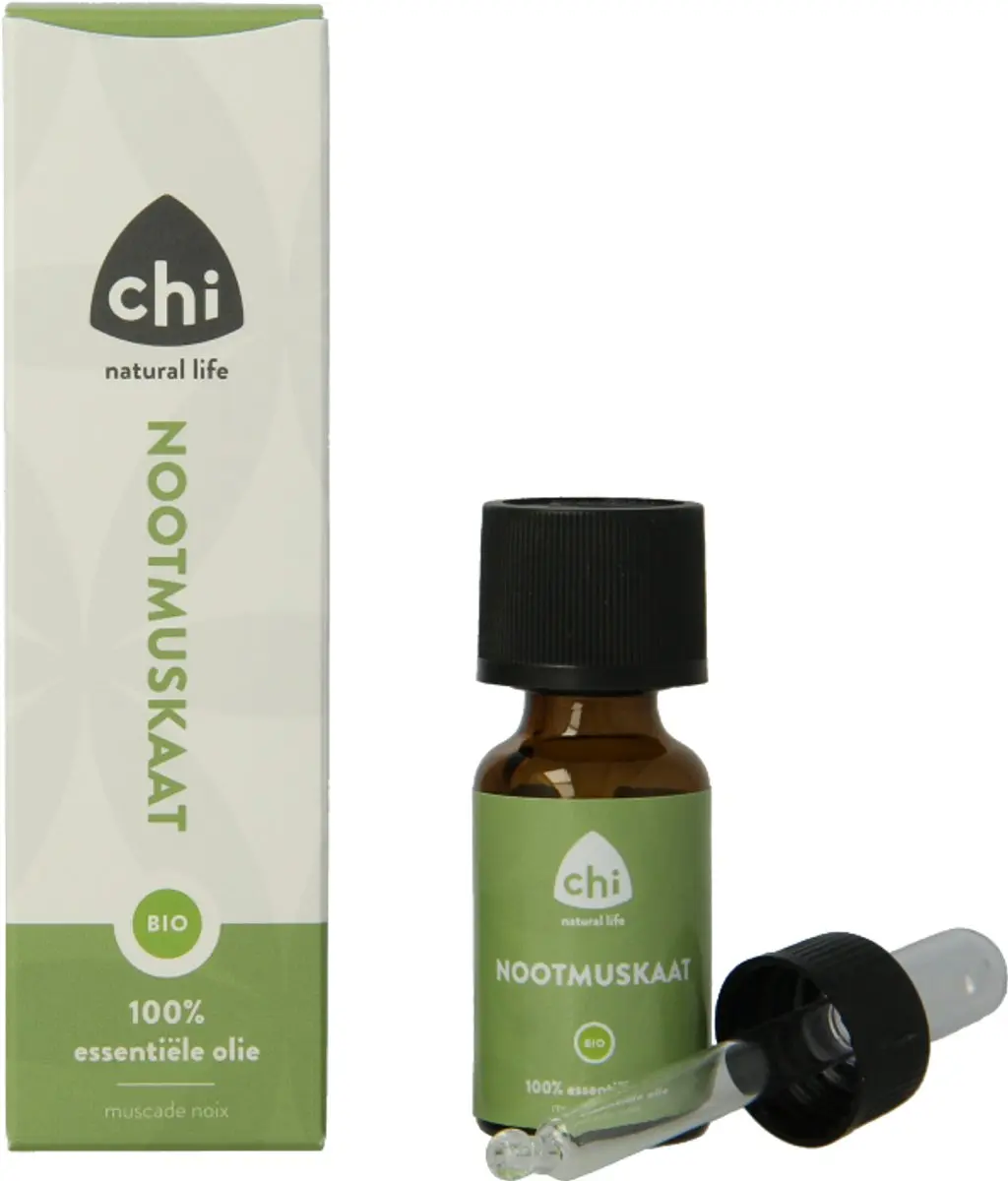 Chi Natural Life Nootmuskaat Olie Bio 10ml - afbeelding 6 van 6