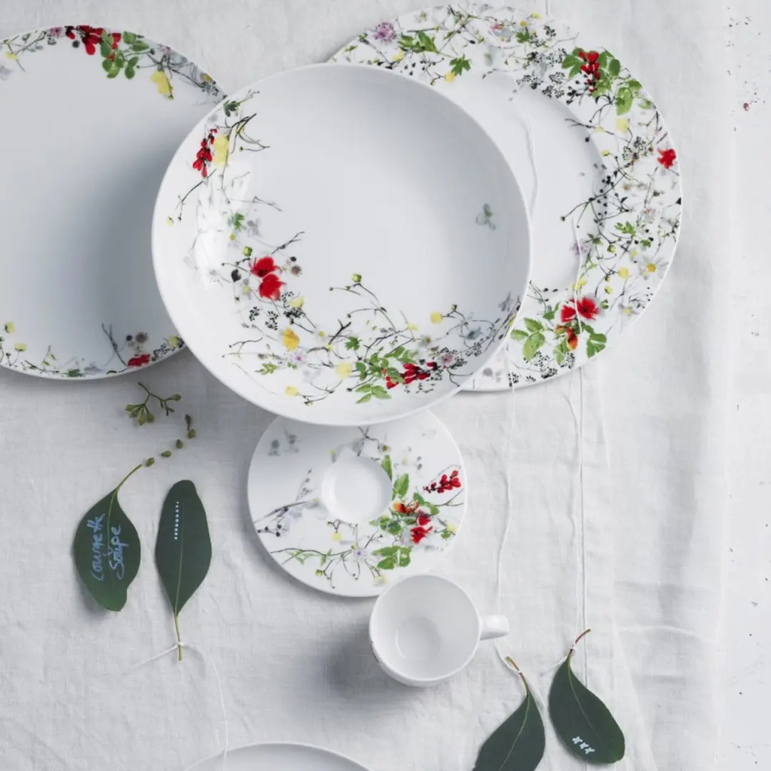 Rosenthal Brillance Fleurs Sauvages Bordenset - 4-delig - Wit
