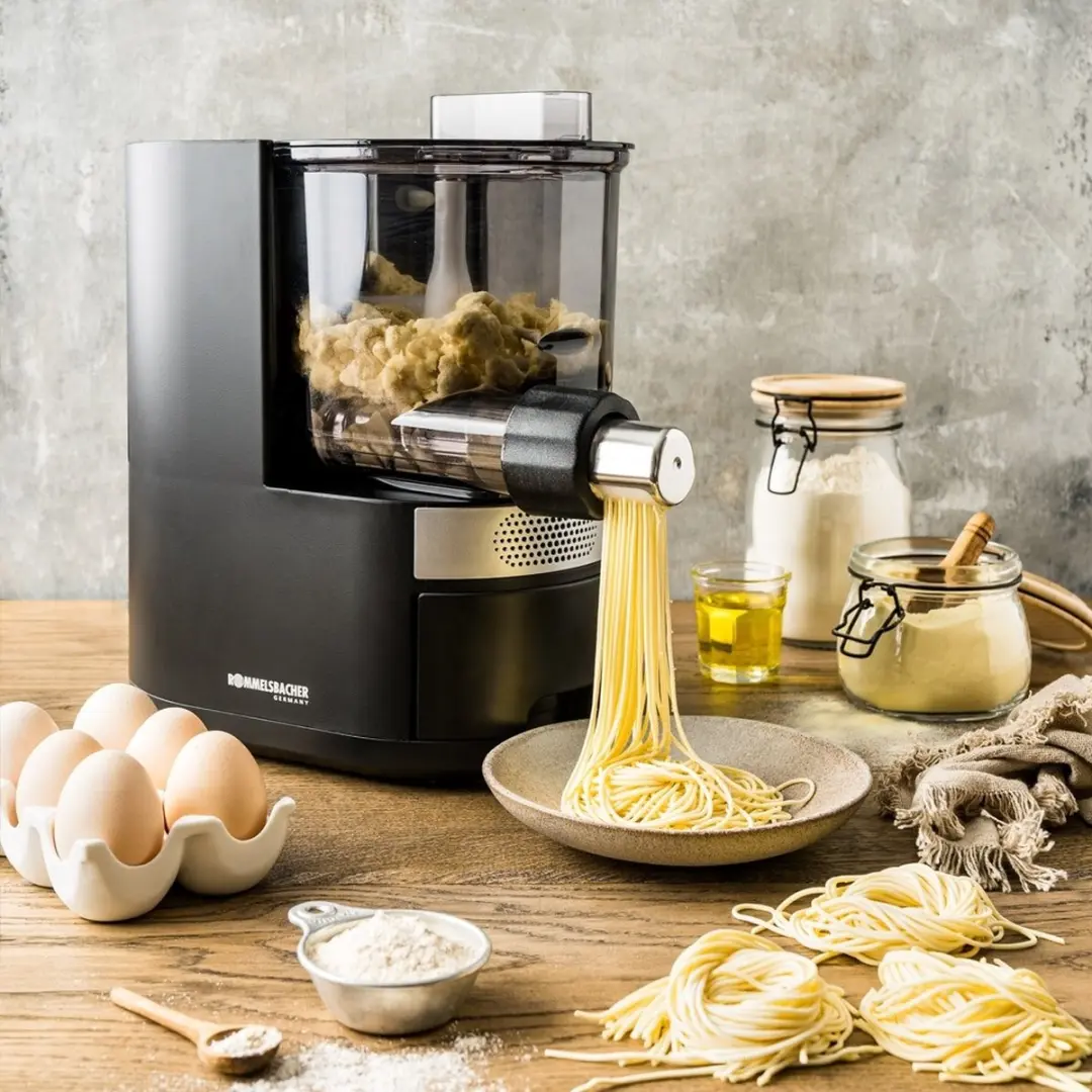 Rommelsbacher Pastarella PM 220 Automatische Pastamaker - 7 Vormpjes - Zwart/Zilver