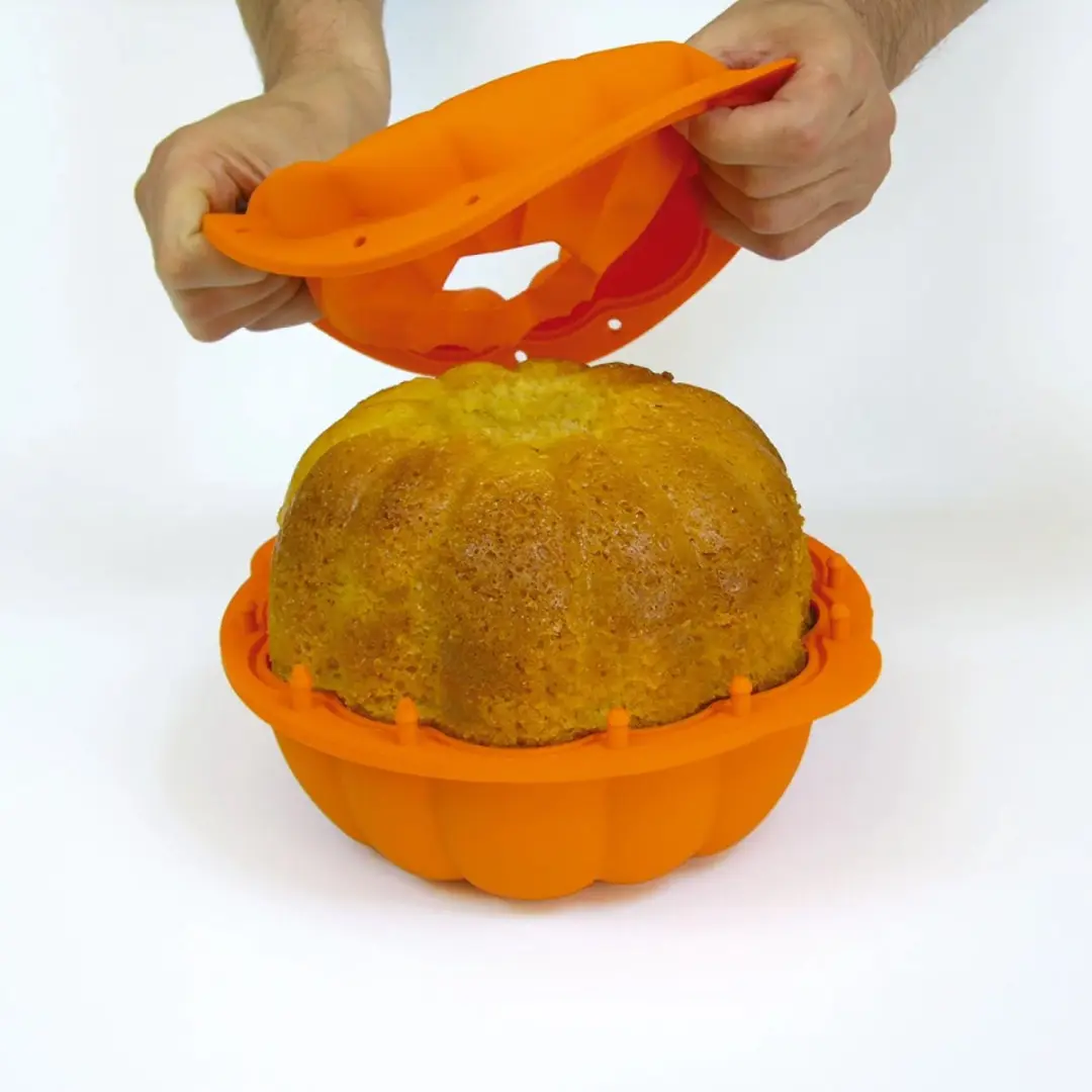 Lékué Cakevorm Pompoen Siliconen - Orange