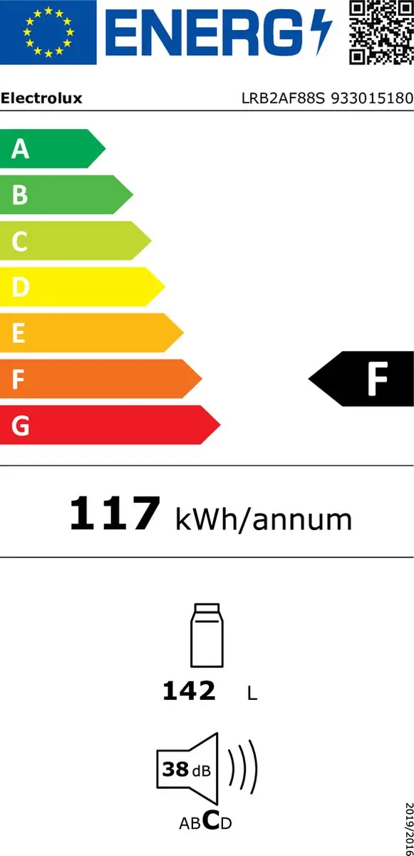 Electrolux LRB2AF88S Inbouwkoelkast 142L - Wit