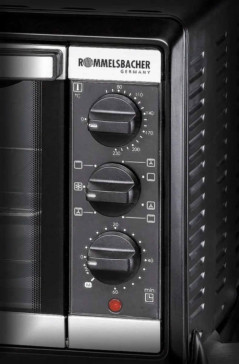 Rommelsbacher BG 1055/E Mini Oven 18L - 1050W - Zwart