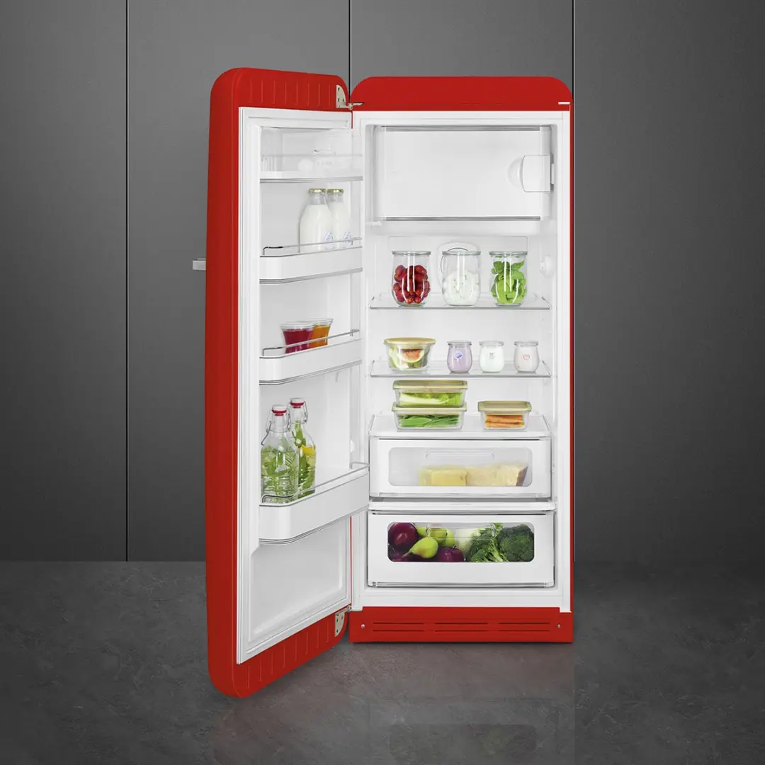 Smeg FAB28LRD5 Combi-Koelkast - 270L - Rood
