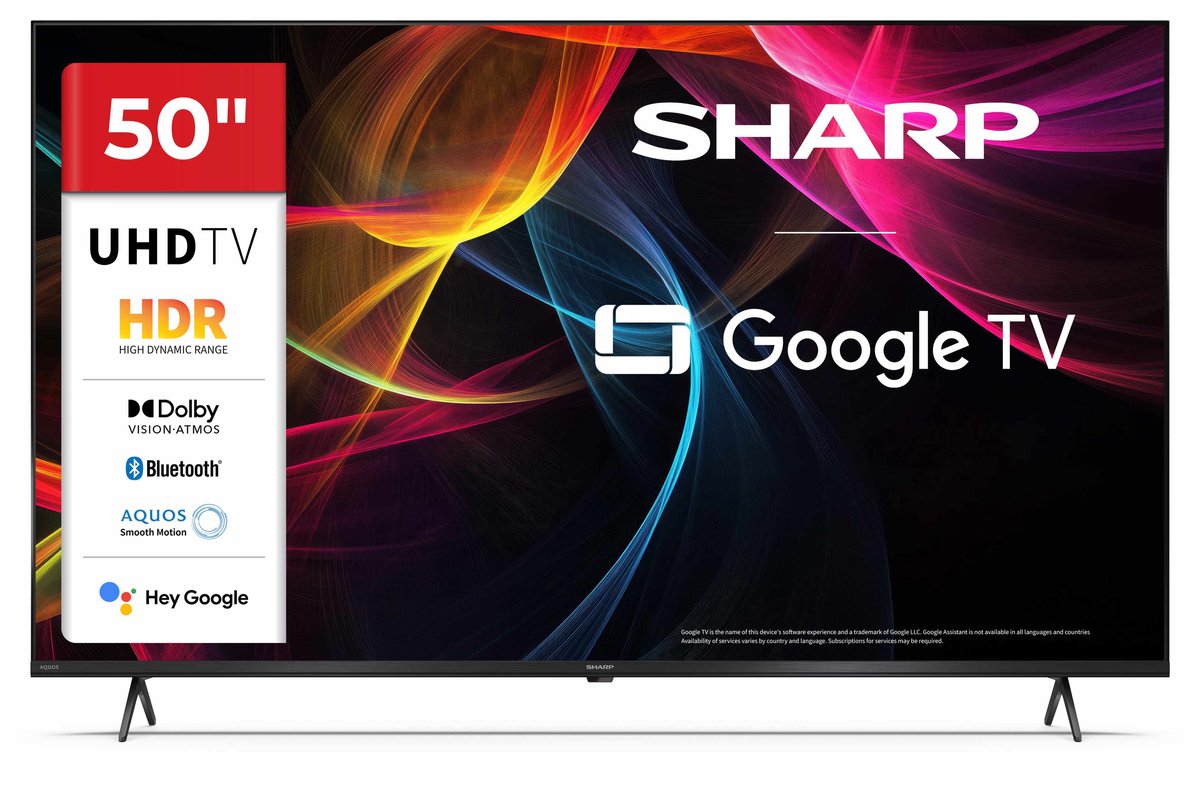 Sharp Aquos 50HL4265 - 50 inch - 4K UHD LED TV - Google TV - Bluetooth - Wi-Fi - 2025
