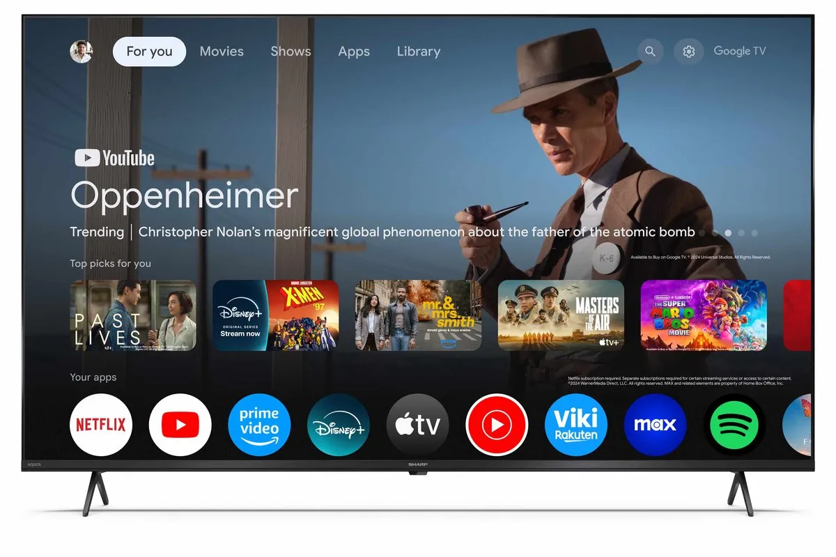 Sharp Aquos 50HL4265 50 inch 4K UHD TV - Zwart - afbeelding 6 van 6