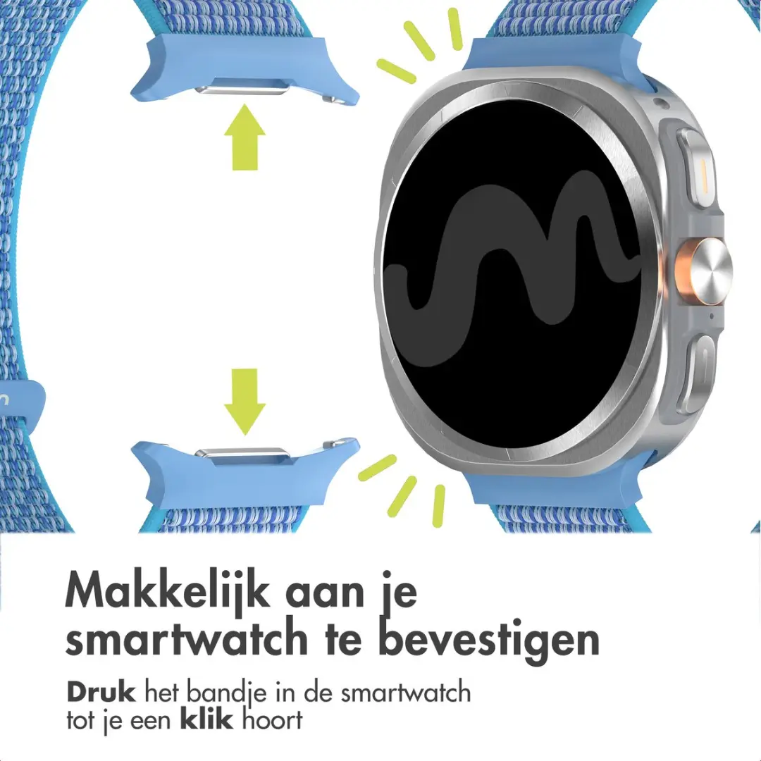 Imoshion Nylon Bandje Samsung Galaxy Watch Ultra - Marineblauw