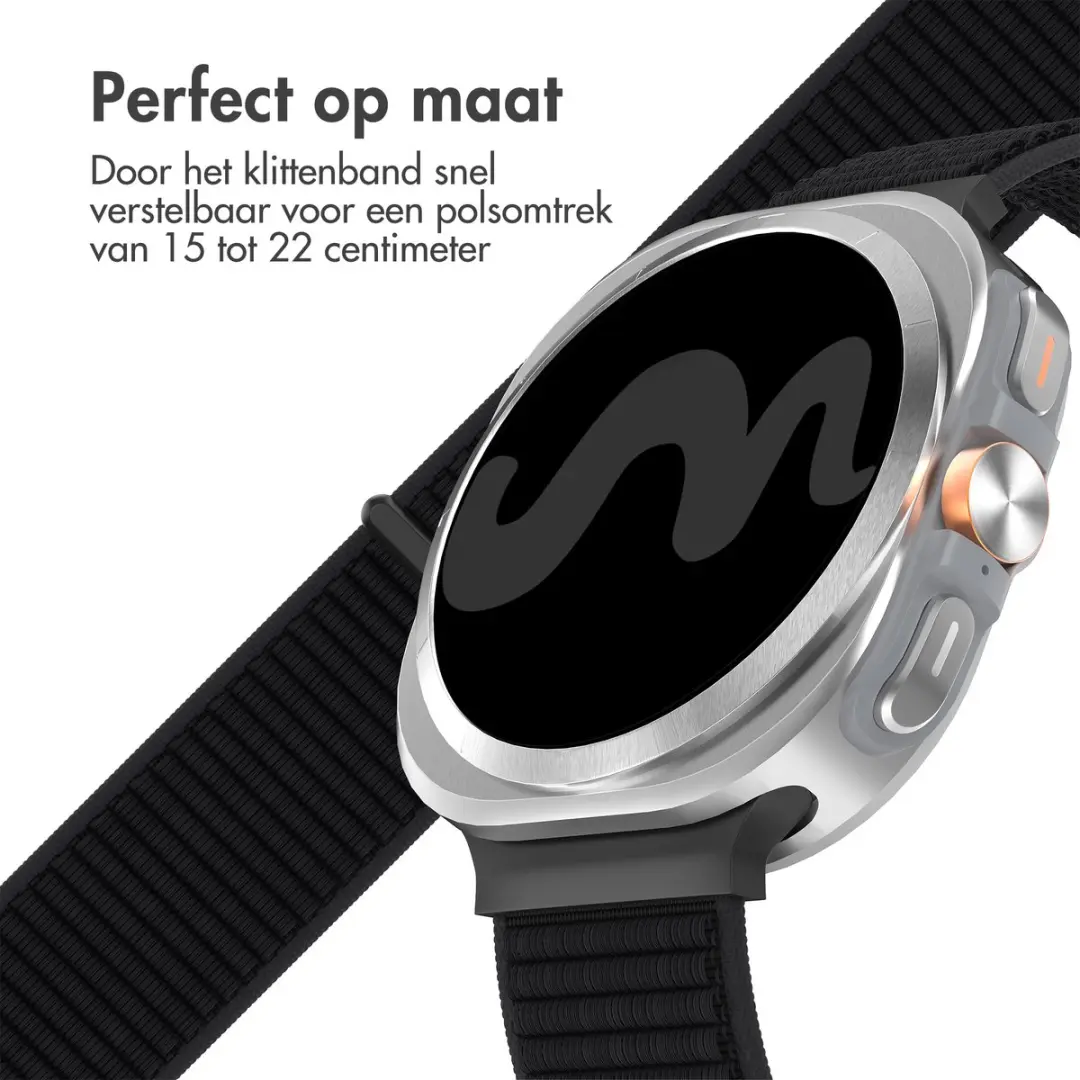 Imoshion Nylon Bandje Samsung Galaxy Watch Ultra - Zwart - afbeelding 6 van 6