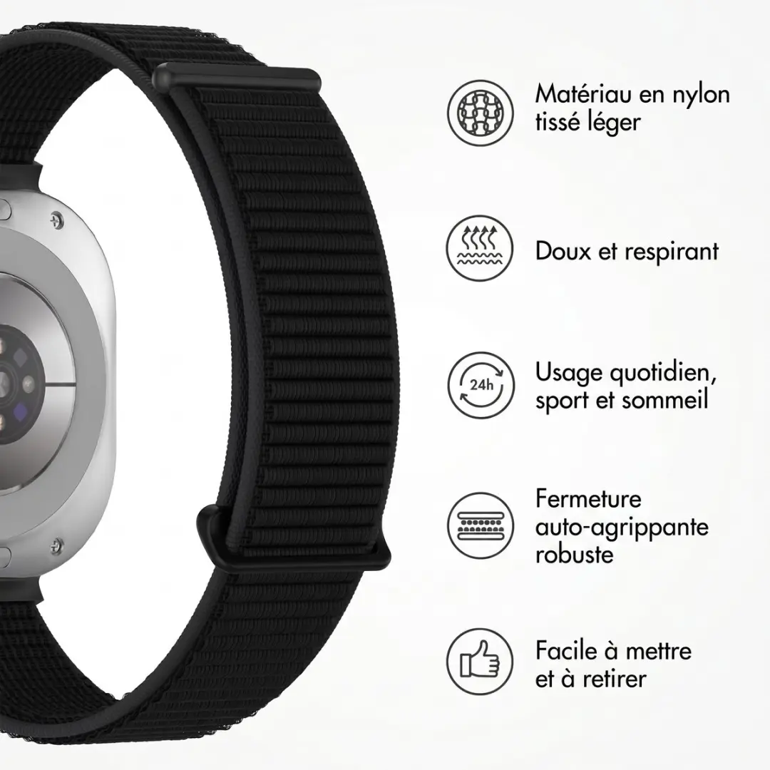 Imoshion Nylon Bandje Samsung Galaxy Watch Ultra - Zwart