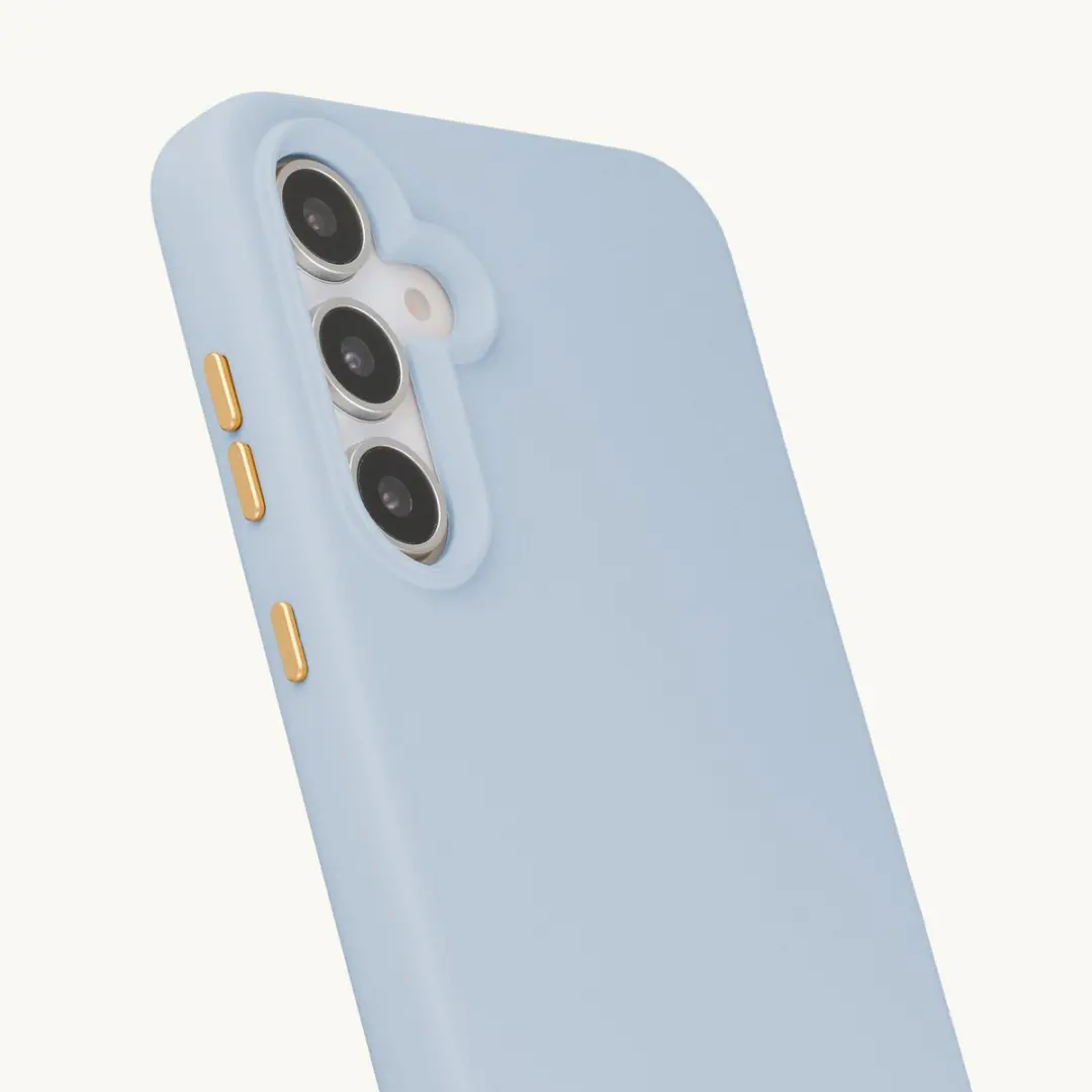 Selencia Hoesje Rivièra MagSafe - Samsung Galaxy S24/S25 - Powder Blue