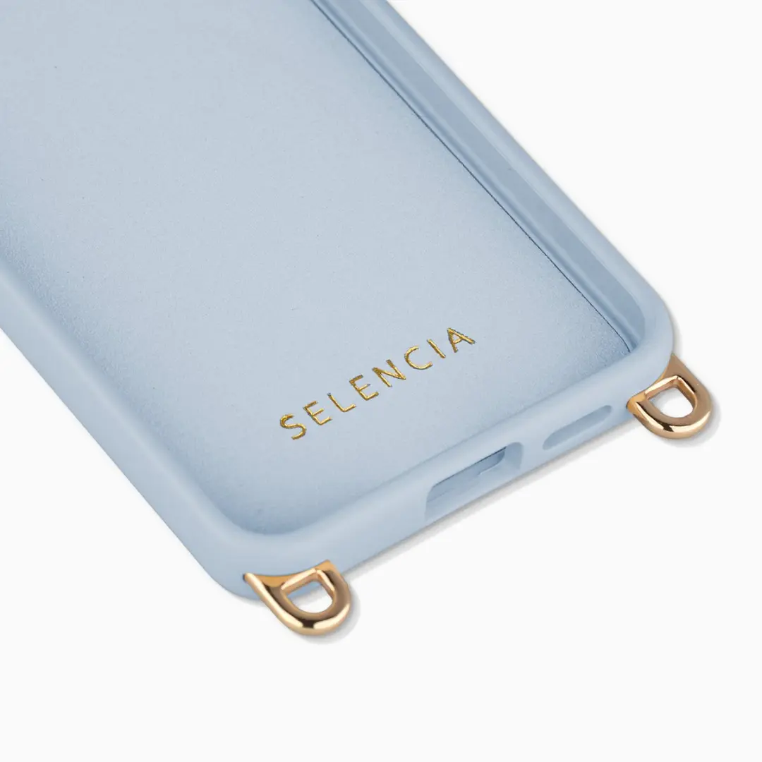 Selencia Hoesje Rivièra MagSafe - Samsung Galaxy S24/S25 - Powder Blue - afbeelding 6 van 6