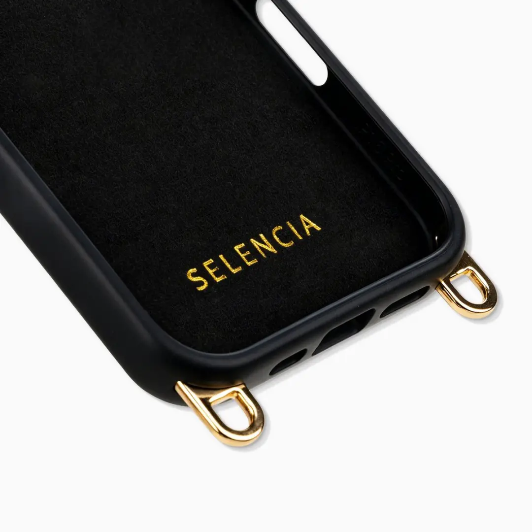 Selencia Hoesje iPhone 16 Pro Max Rivièra Velvet Black - MagSafe - afbeelding 6 van 6