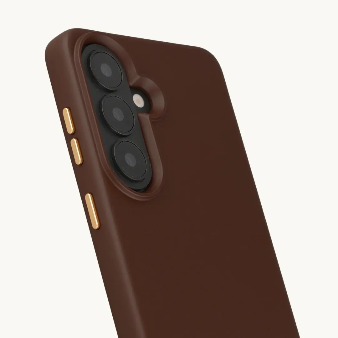 Selencia Hoesje Samsung Galaxy S26 - Choco Brown - MagSafe