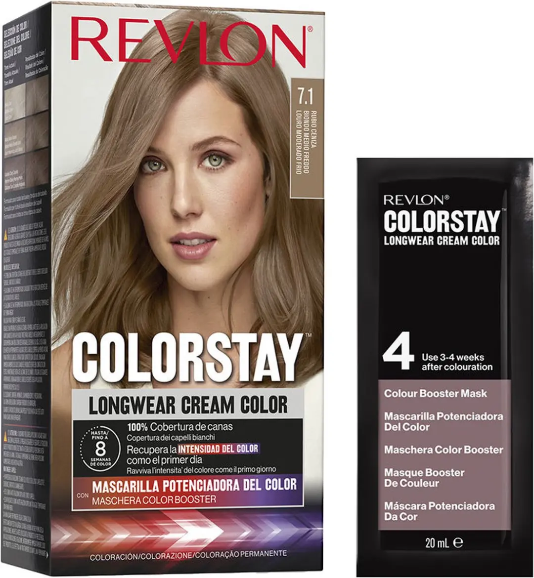 Revlon Colorstay Permanente Kleur 7.1 Asblond 3ml