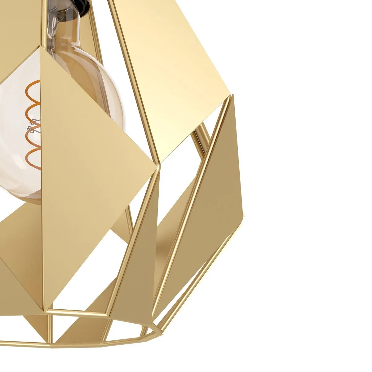 Eglo Carlton Hanglamp 3x E27 - 80,5 cm - Goud - afbeelding 6 van 6