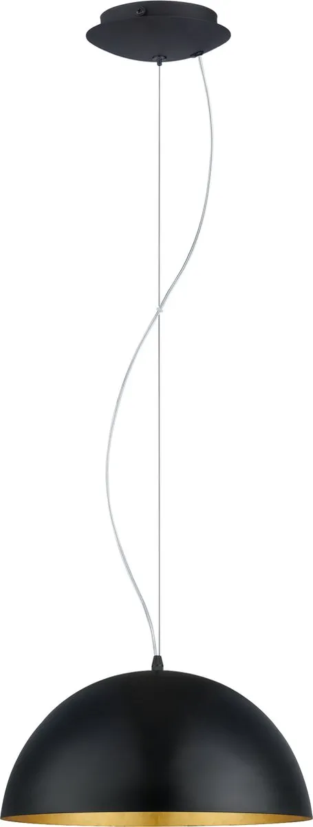 Eglo Gaetano 1 Hanglamp - Ø38cm - Zwart/Goud